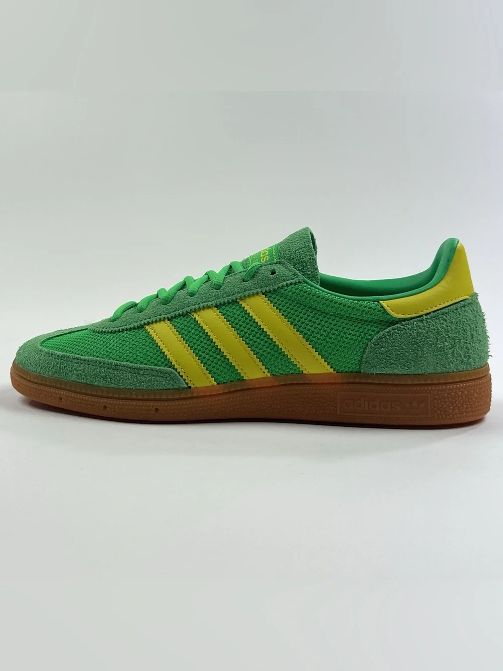 adidas Originals Handball Spezial Green Yellow Mens 9.5 Shoes Athletic JH5444